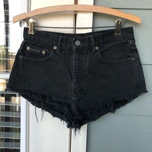 Calvin Klein High Waisted Shorts Black Size 5